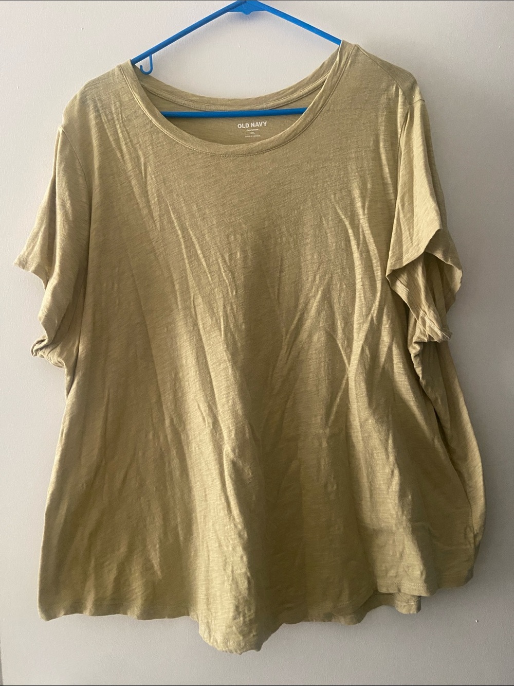 Old Navy Women's Olive-Green Short Sleeve Crew Tee